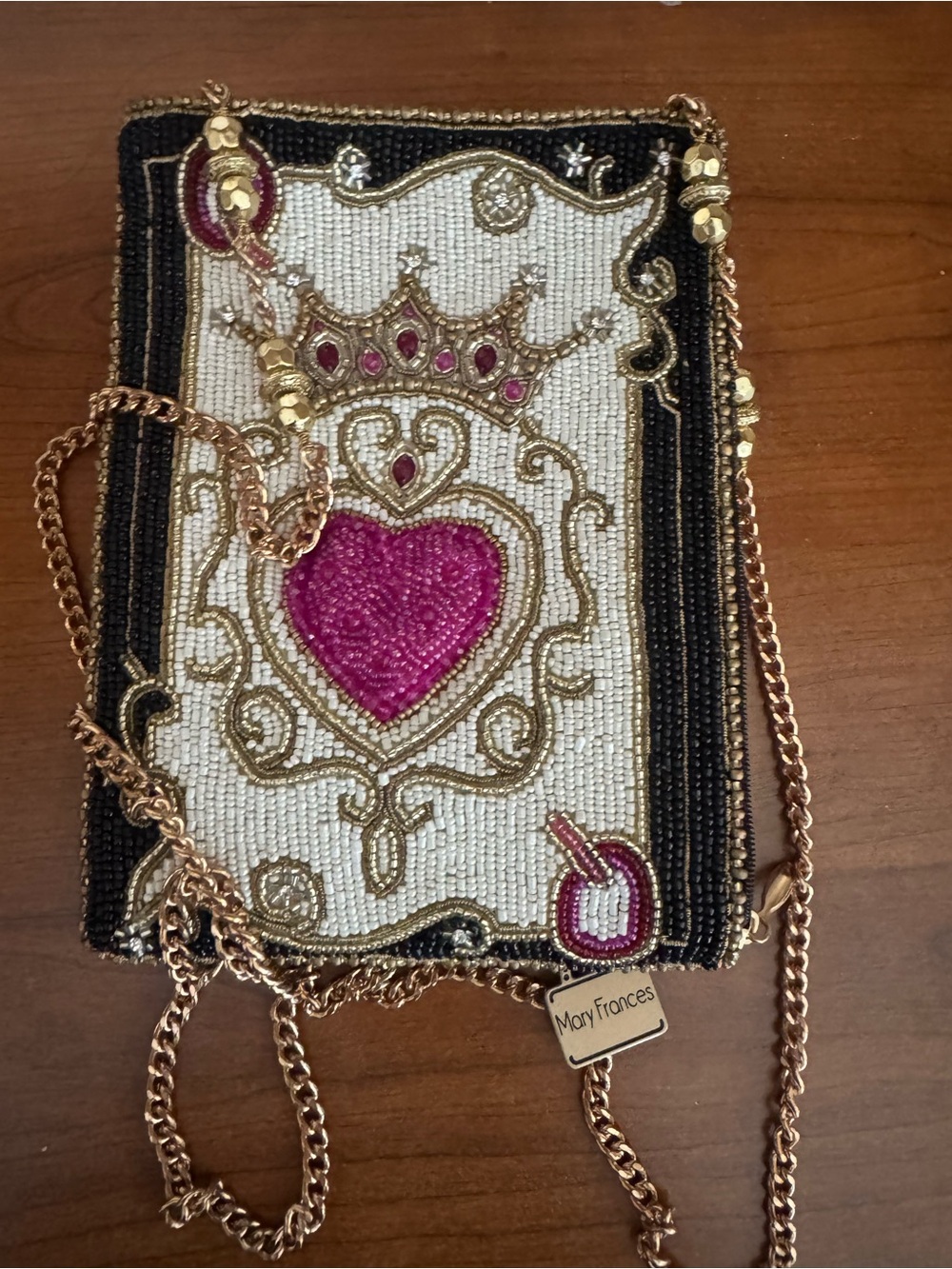 Mary Frances Deal Me In Crossbody Bag